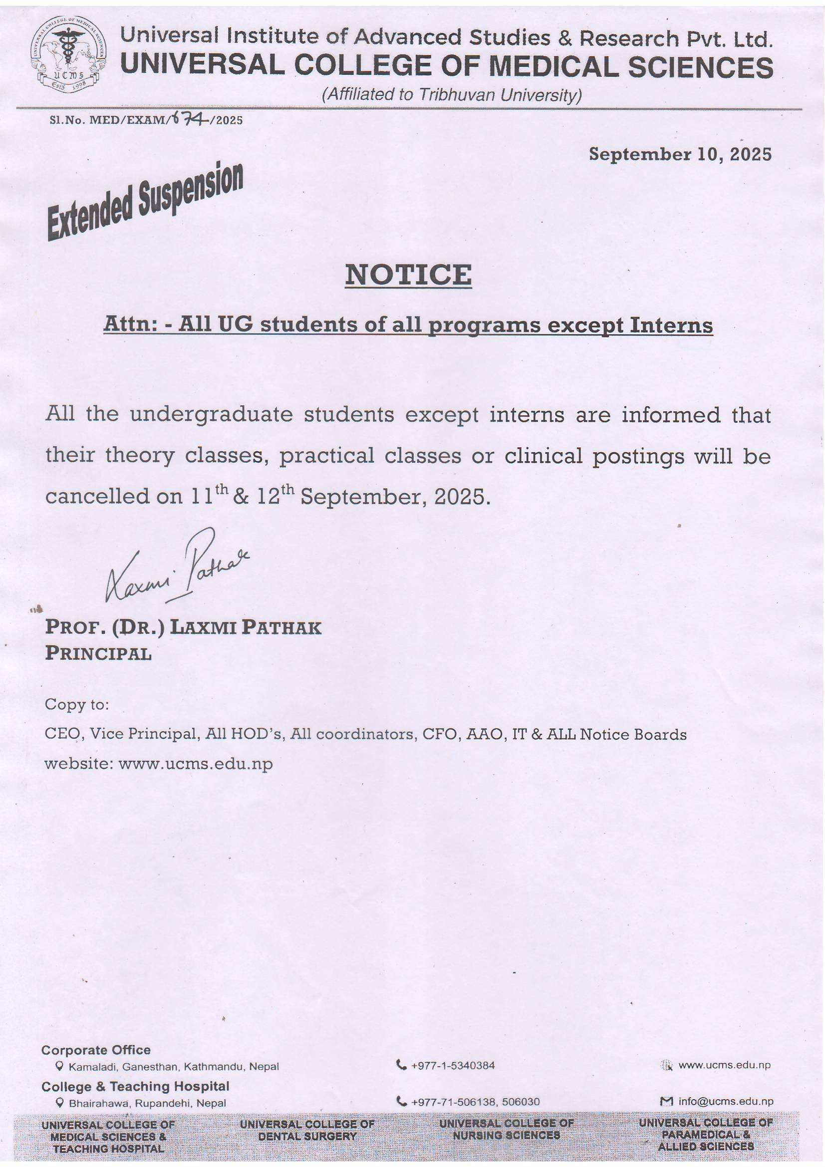 notice