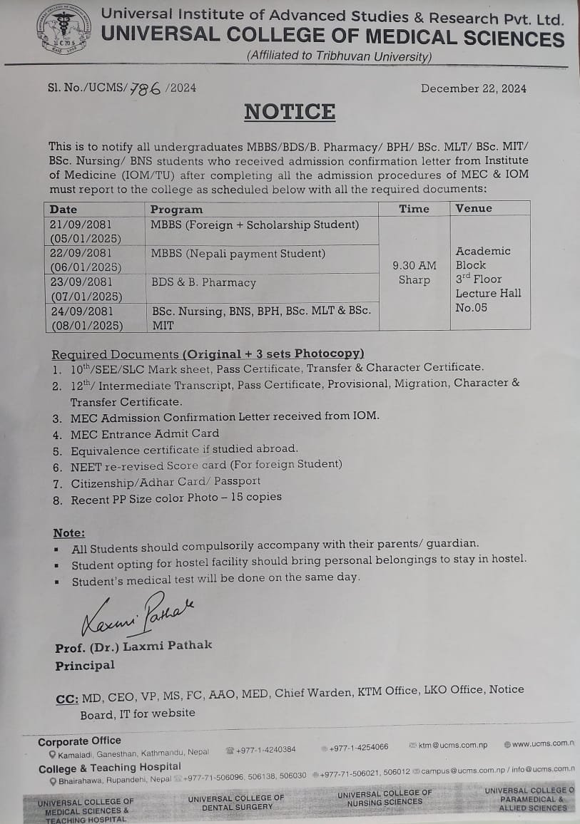 notice