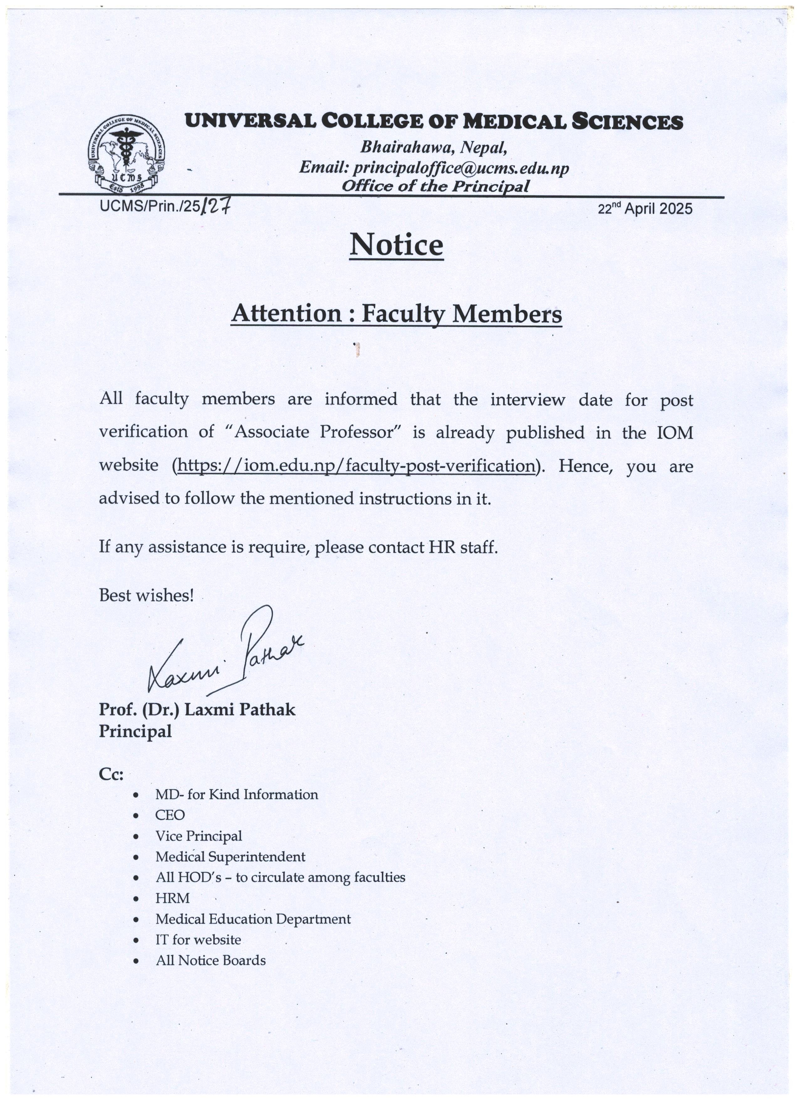 notice