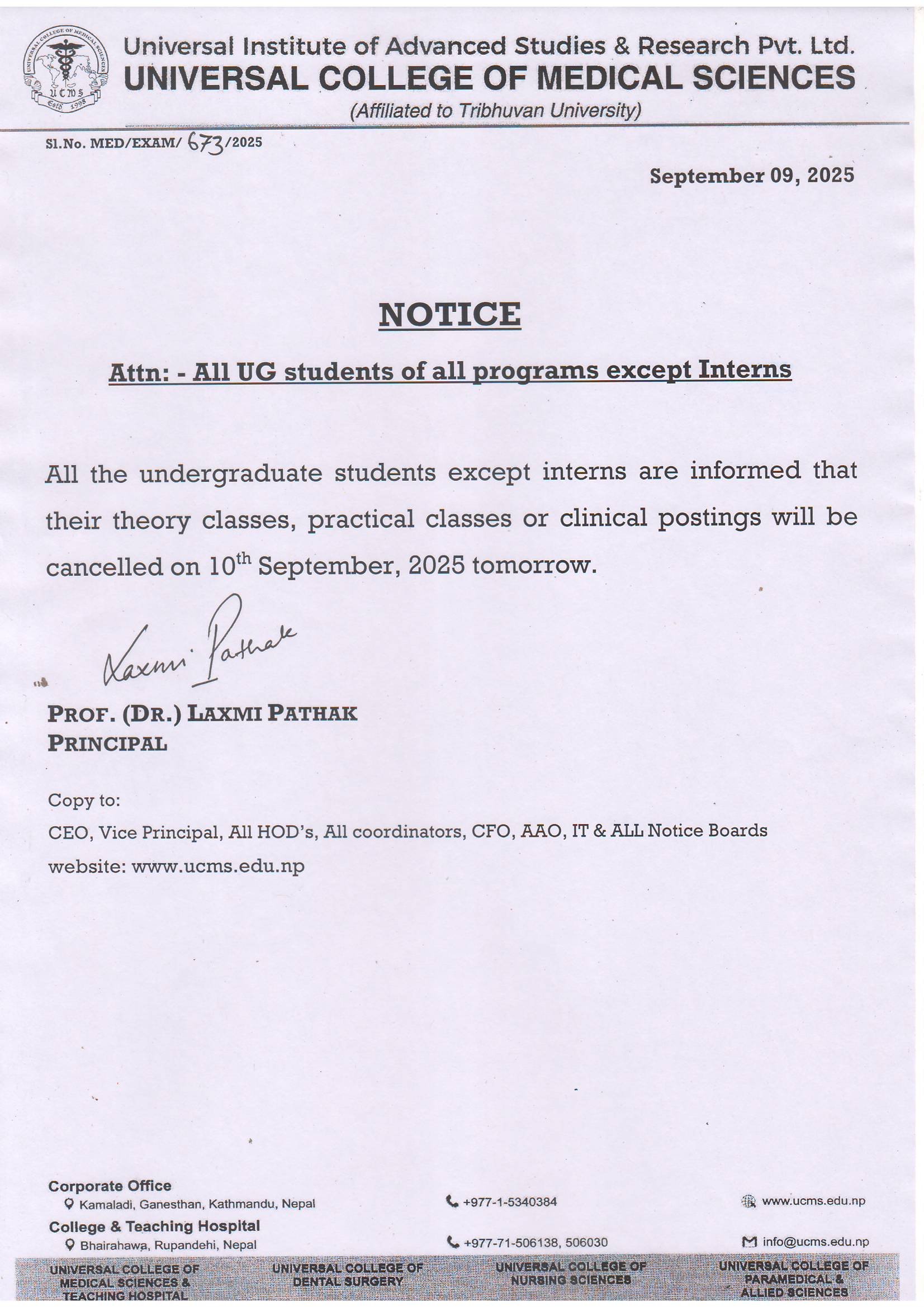 notice