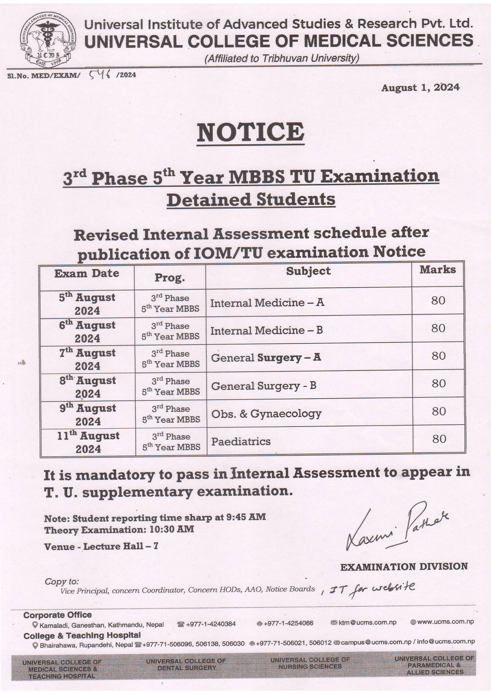 notice